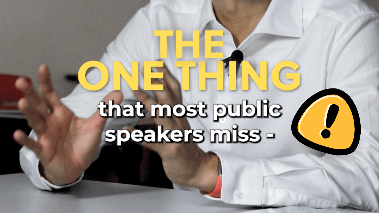 The One Thing Most Public Speakers Miss - Unlock your public speaking potential! Discover the crucial element that most speakers overlook and